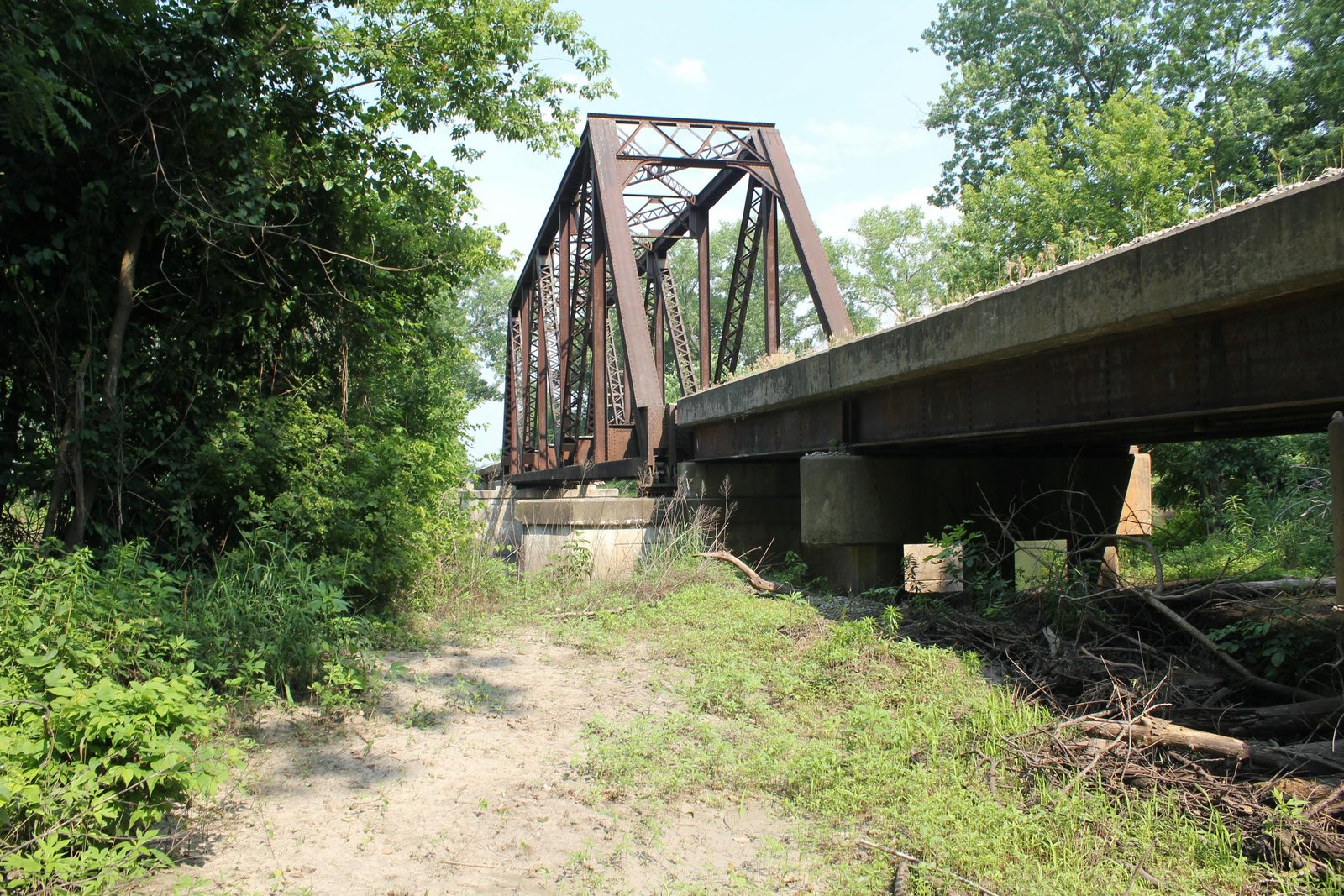 Looking east